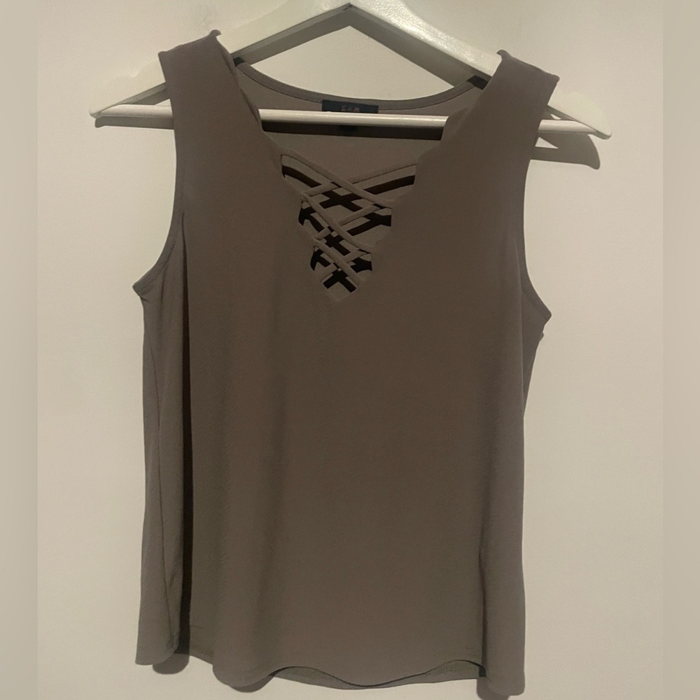 Criss Cross Front Crop Top small